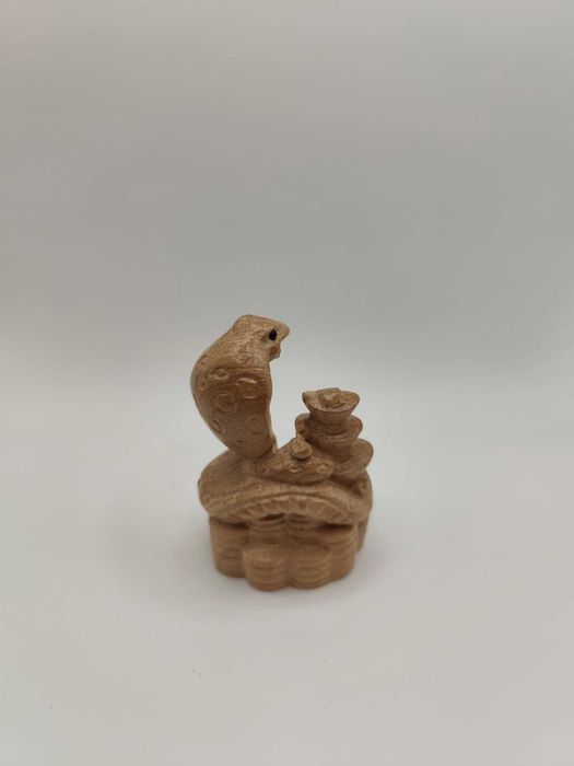 PRETYZOOM – Zestaw 3 drewnianych figurek węża z drewna brzoskwiniowego