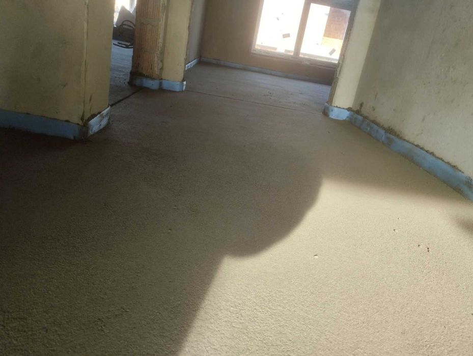 Напів суха стяжка підлоги, стяжка полов, полусухая стяжка