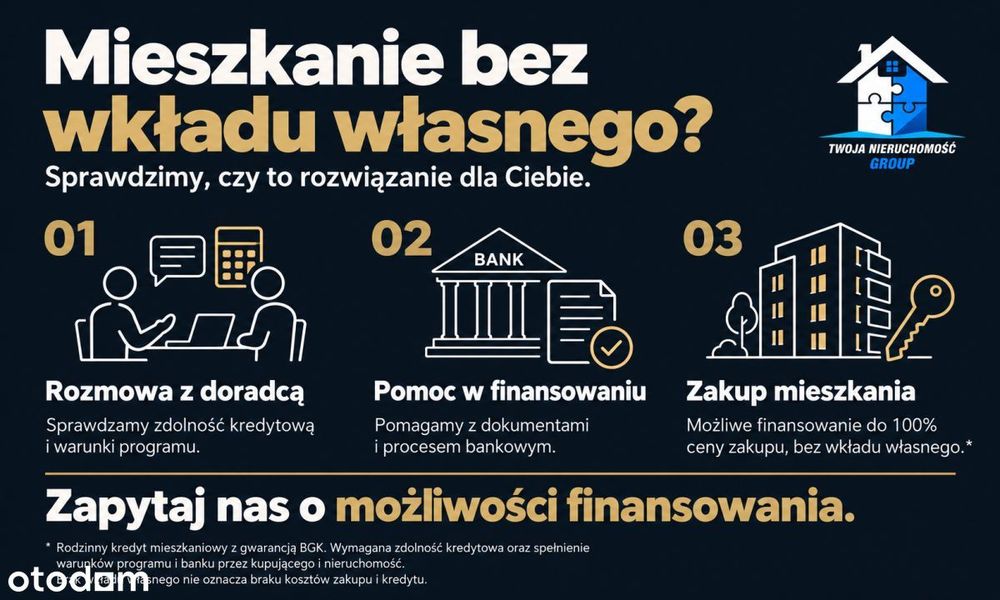 2 pokoje! do remontu! kredyt bez wkładu własnego!