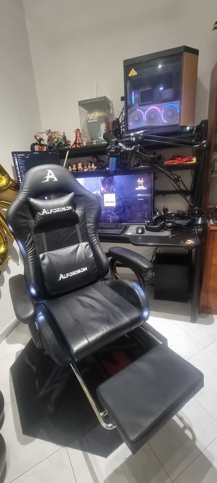 Cadeira Gamer Alfordson massagem RGB