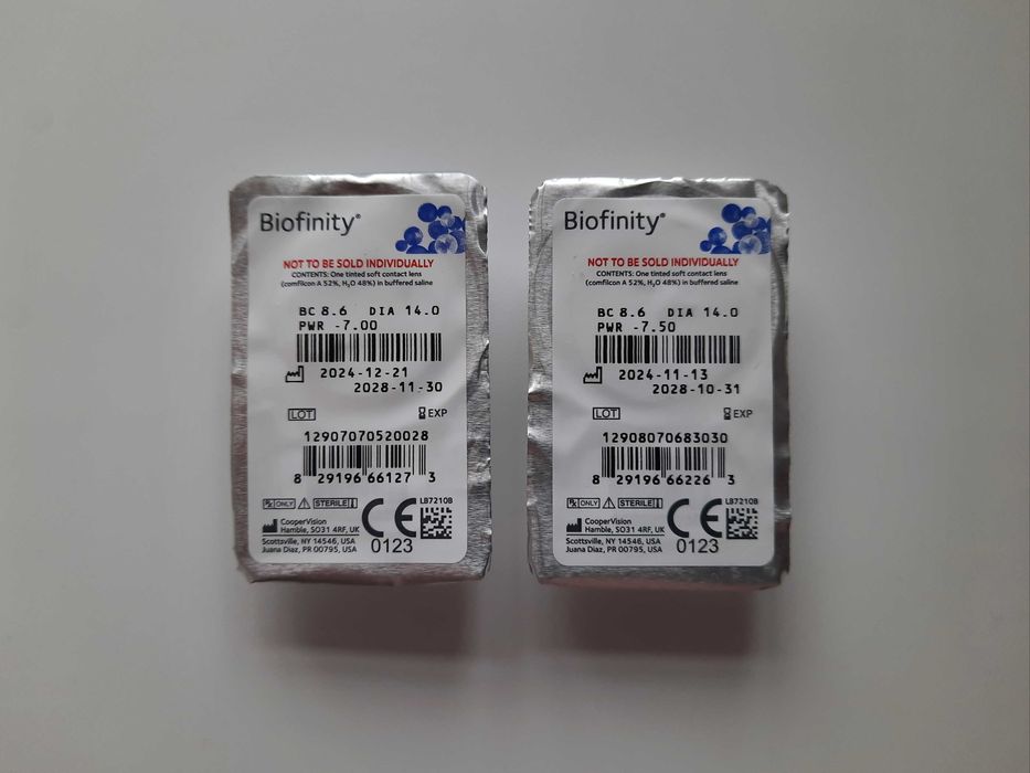 Лінзи Biofinity -7/-7,5