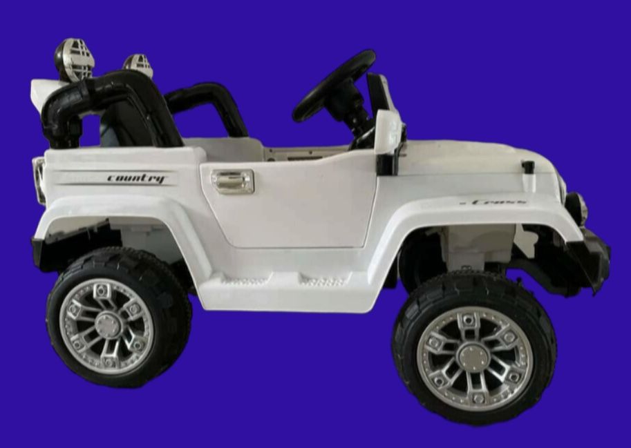 Ramiz, pojazd na akumulator Jeep Terenowy, biały