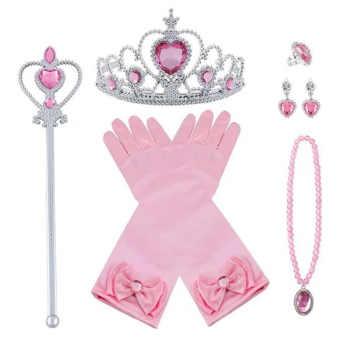 Zestaw klejnotów na bal dla księżniczki - różowy