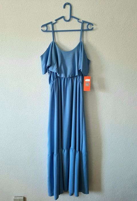 Vestido cerimônia/social azul claro Novo