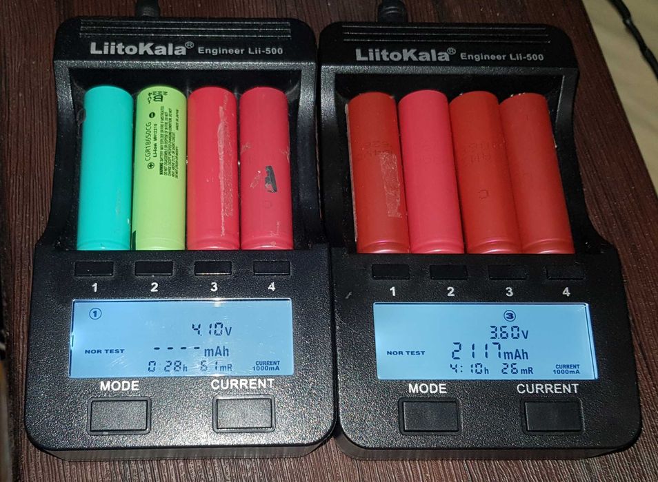 Акумулятор li-ion 18650. Нові і б/в. Перевірена ємність!