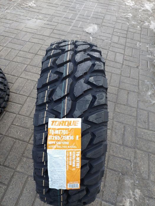 NOWE Opony terenowe 265/75R16 Torque TQ-MT701 M/T 4x4 offroad WYSYŁKA