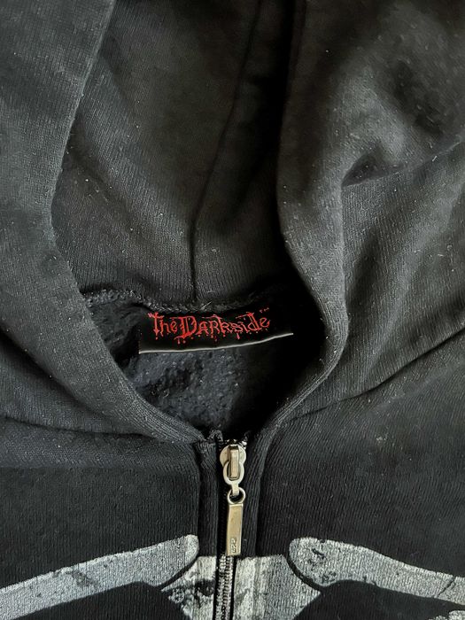 Casaco Algodão Hoodie Emo Esqueleto - The Darkside, M