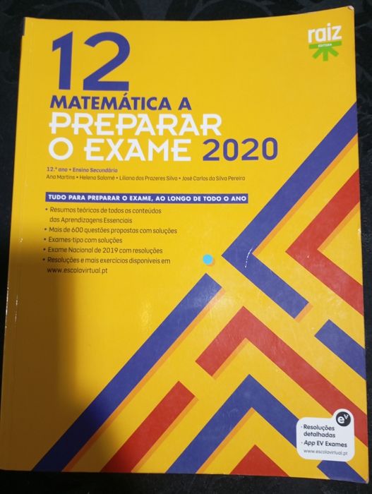 Matemática preparar o exame 2020
