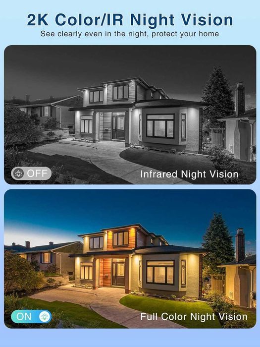 kamera zewnętrzna IP WIFI REOBIUX 2K 8MP wodoodporna monitoring zewn