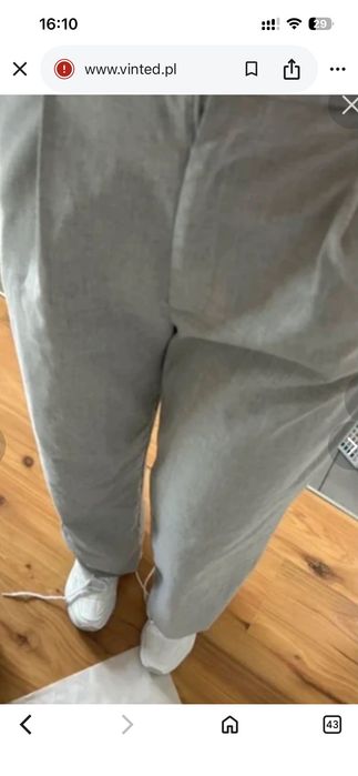 Spodnie stradivarius szerokie nogawki xs wide