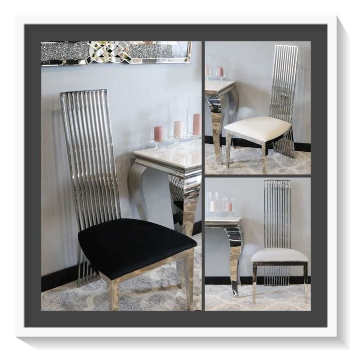 Krzesła glamour Parker Nowoczesne Salon Stół do jadalni