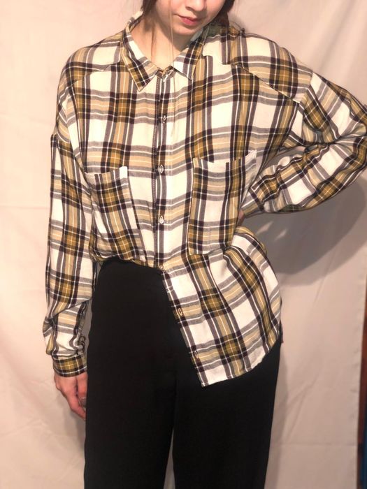 Koszula w kratę Bershka r.S