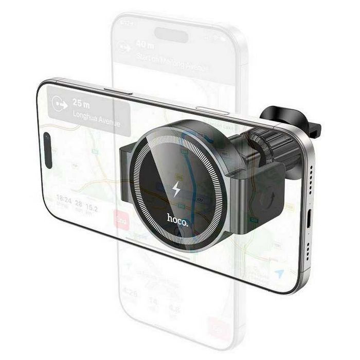 Автомобильный держатель HOCO HW35 с беспроводной зарядкой MagSafe 15W