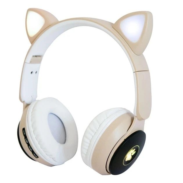 Дитячі бездротові навушники “Wireless earphone ST77M” Бежеві, навушник