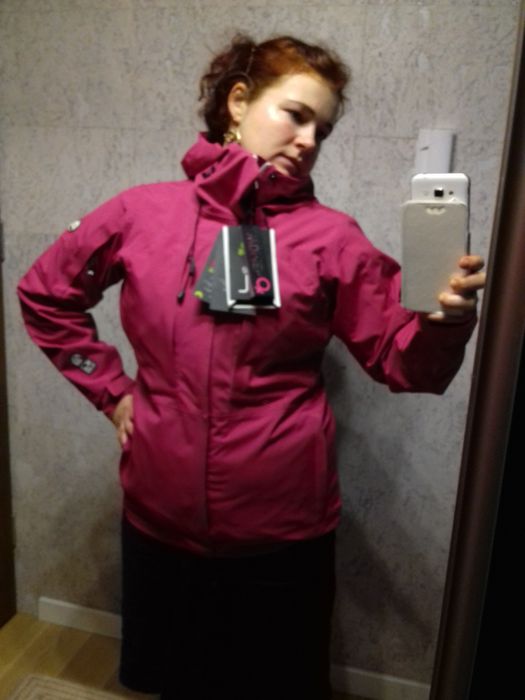 Nowa kurtka Elbrus 15000, XL różowa/fuksja