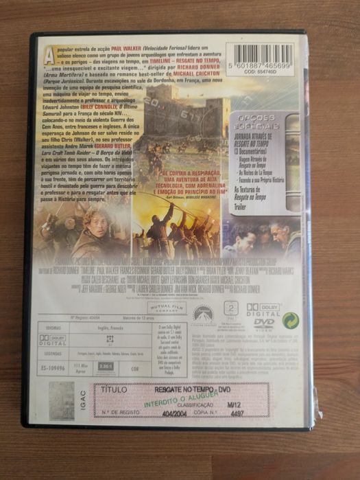 DVD "Timeline" 2003 (Like New)64584269353603121