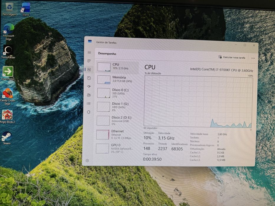 Computador Gaming i7 9700+RTX2060