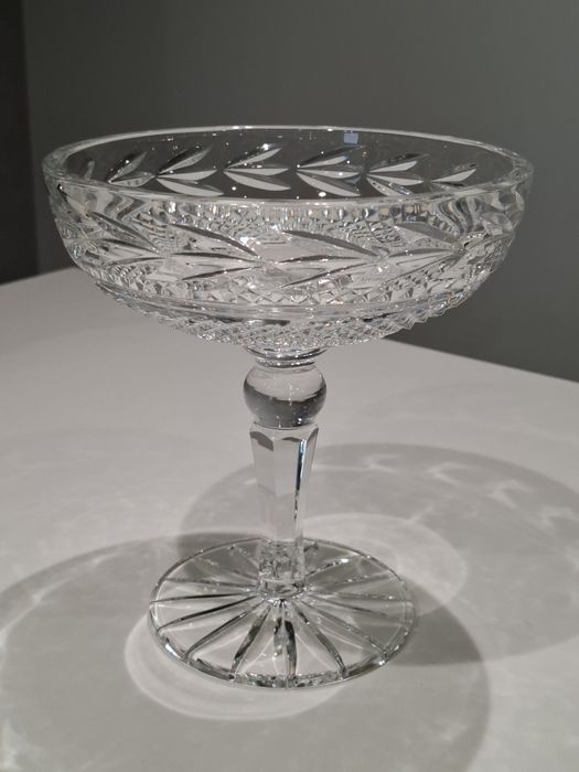Kryształowa patera _ pucharek _ owocarka _ PRL