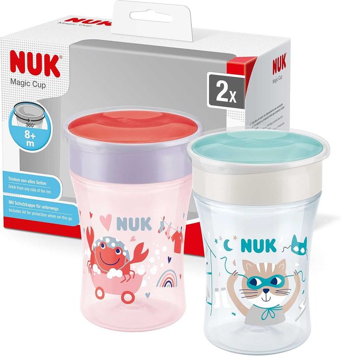 kubek niekapek Do nauki picia NUK Magic Cup zestaw 2 sztuki