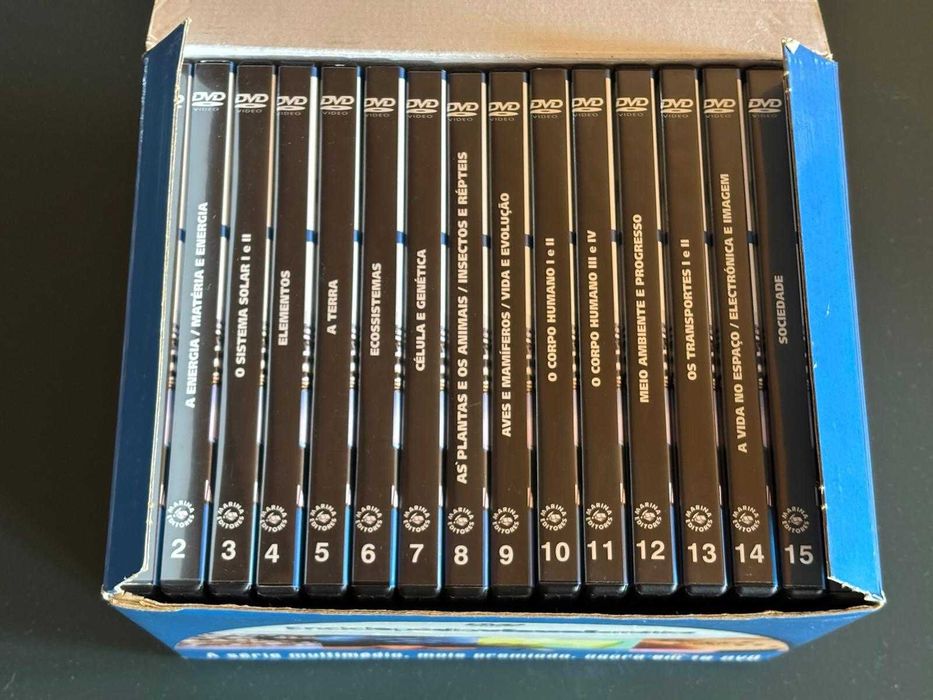 Enciclopédia Visual Temática: 16 DVDs Educativos