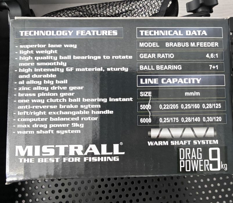 Kołowrotek Mistrall Brabus 5000 Method Feeder Nowy