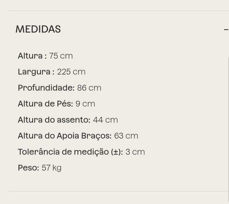 Sofá de 3 lugares Sklum