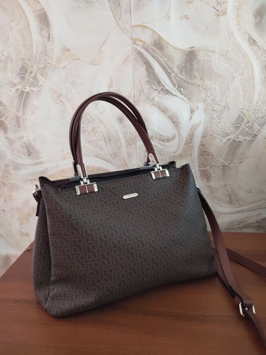 Кожанная женская сумка David Jones. Жіноча Шкіряна сумка 30*20*15