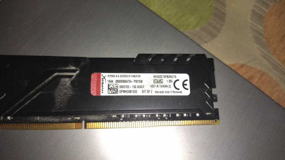Пам'ять Kingston HyperX Fury DDR4-3200 32Гб (4х8Гб)