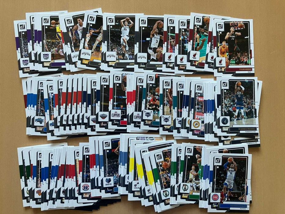 Zestaw lot 100 kart koszykarskich NBA 2022-23 Panini Donruss bez powtórek!