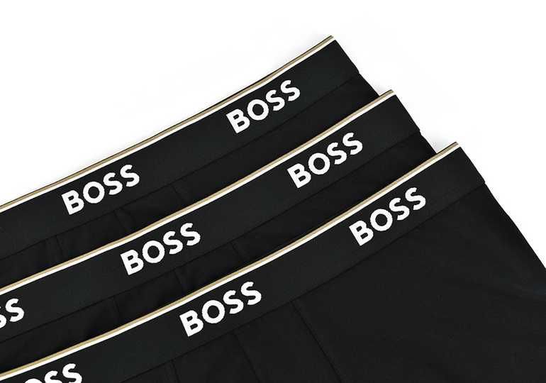 HUGO BOSS bokserki 3 PAK bokserek męskich BLACK