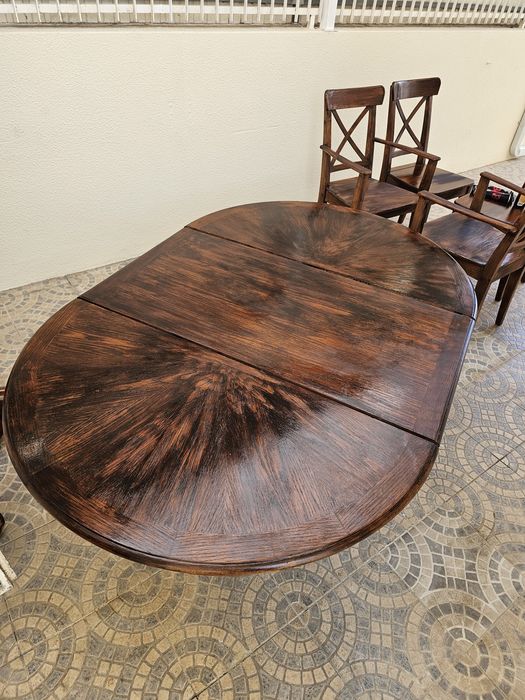 Mesa redonda madeira