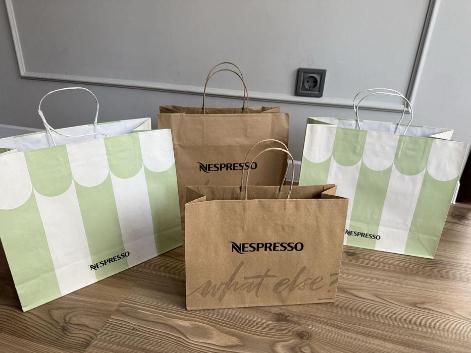 Брендові пакети, пакеты бумажные Zara, H&M, Ultra Shop, Benetton