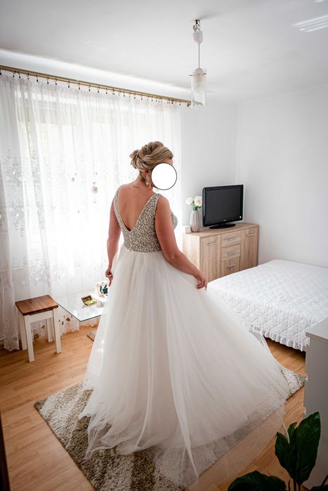 Suknia Ślubna Księżniczka wesele ślub Piękna jak nowa !