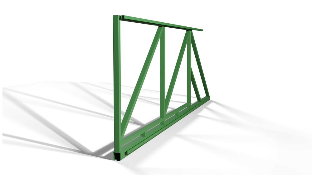 BRAMA PRZESUWNA rama SAM wypełnij MALOWANA proszkowo RAL