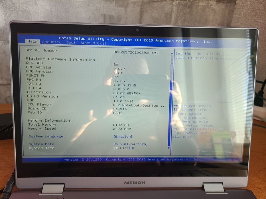 Ноутбук-планшет 14" Medion (Lenovo Group) E4273