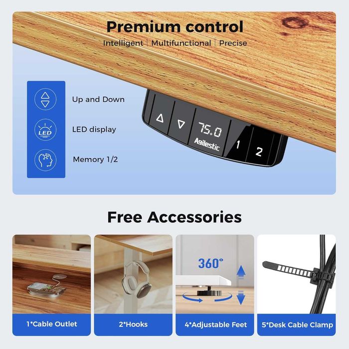 Nowe elektryczne / regulowane / biurko / stół / blat / 140x60CM !R40!