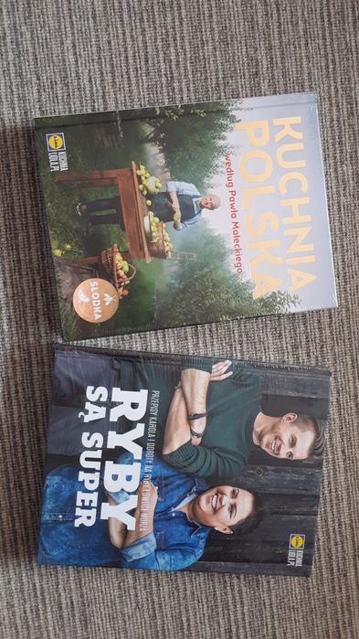 Książki kucharskie Lidl Ryby i Kuchnia Polska zestaw 2 szt NOWE