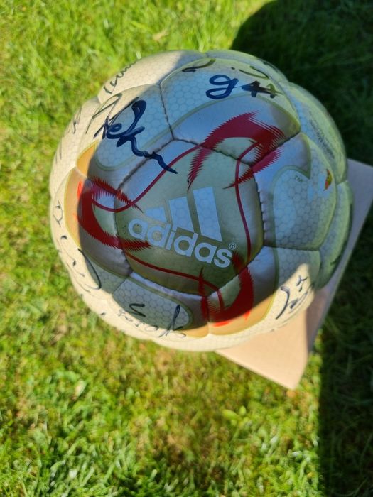 Piłka kolekcjonarska z autografami Marcin Robak i inni RTS Widzew Łódź