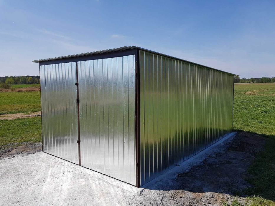OKAZJA Garaz blaszany 3x5 na budowe schowek blaszak