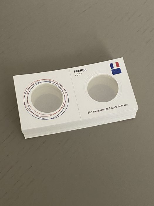 Alvéolos para moedas 2 euros comemorativas personalizados