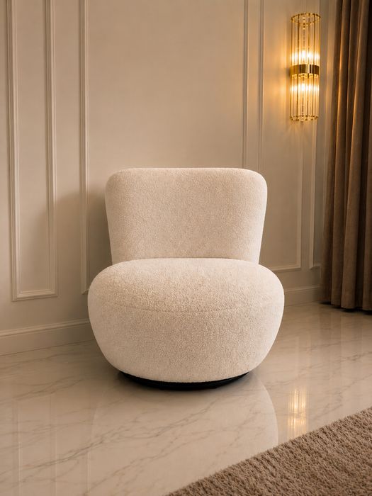 Fotel Obrotowy CLOUD Boucle Salon Sypialnia fotele do pokoju Producent