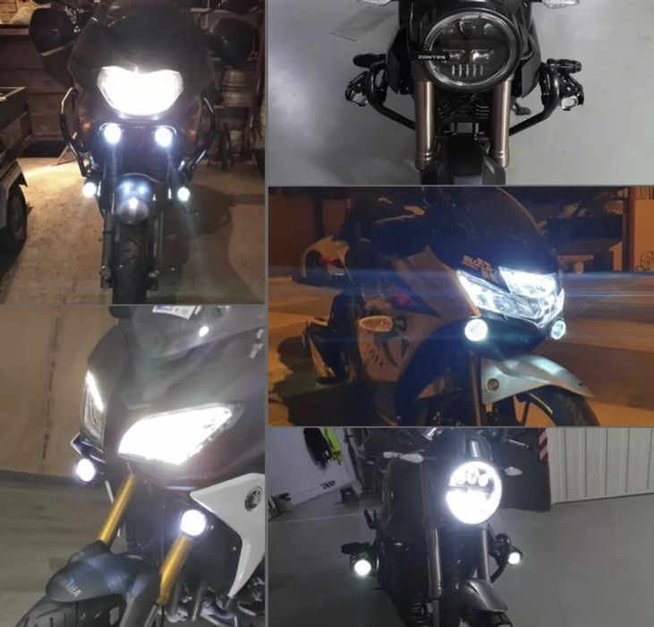 Faróis moto/Foco auxiliares Led 125w 9600Lm