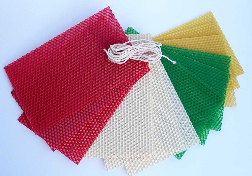 12 листів вощини для свічок/вощина для свечей/подарунок/подарок/творчо