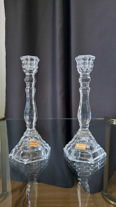 JOSKA,para kryształowych świeczników,23cm