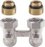 Zawór kątowy podwójny lornetka do grzejników płytowych VK .