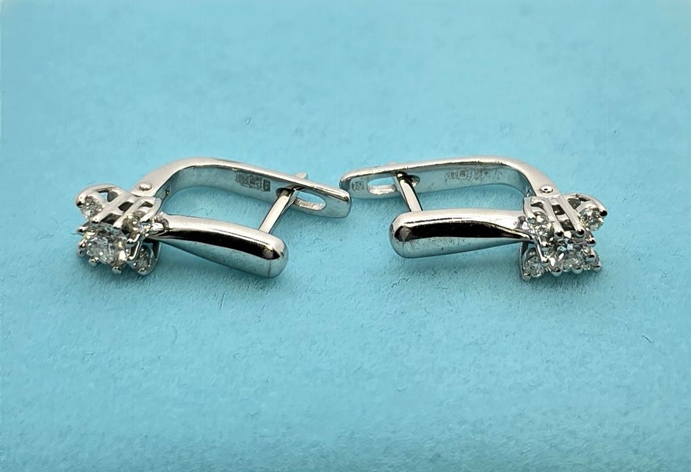 Сережки с бриллиантами 0.48ct