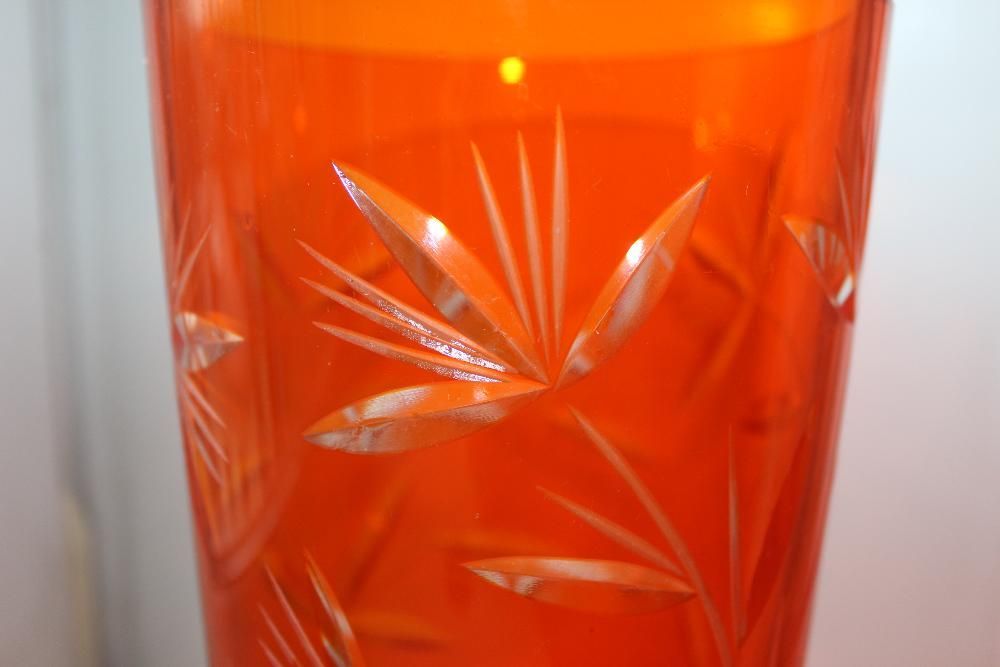 Уникальная ваза, винтаж цветное стекло з-д Криворожсталь 70-г. (Киев)