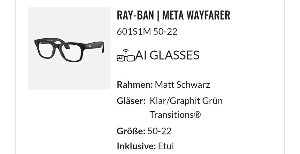 Ray-ban x meta wayfarer  2 Gen
RAY-BAN | META WAYFARER
RAY-BAN | META