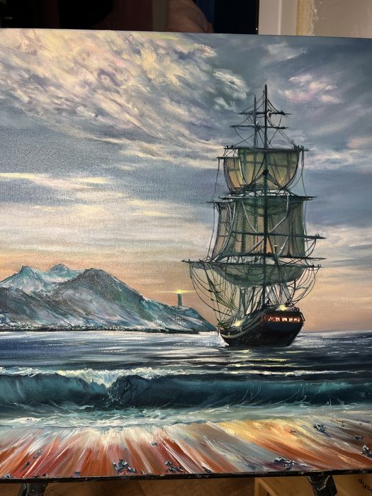 obraz olejny na płótnie  Magia morza 55*45