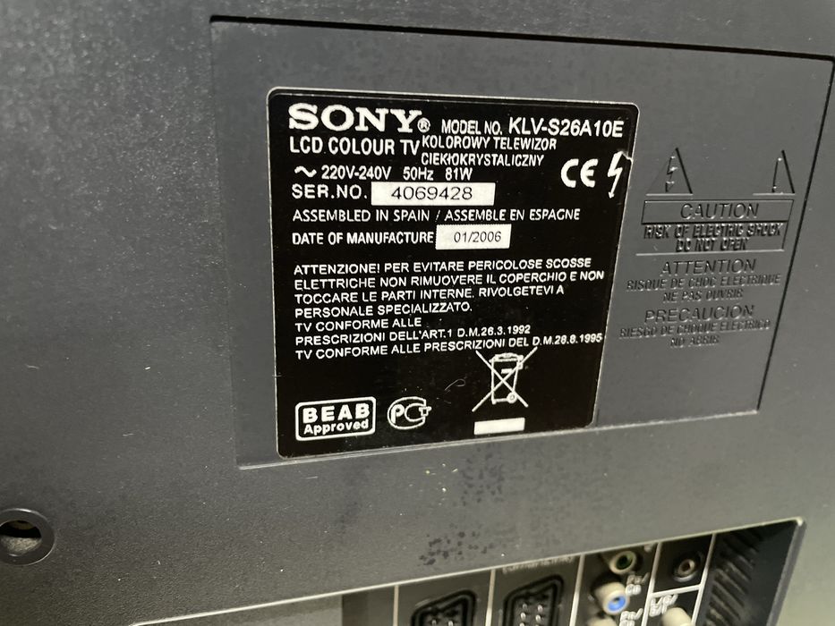 TV LCD Sony 26 polegadas